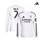 Maillot officiel Manches Longues Real Madrid Domicile 2025/26 (Vini Jr. 7)