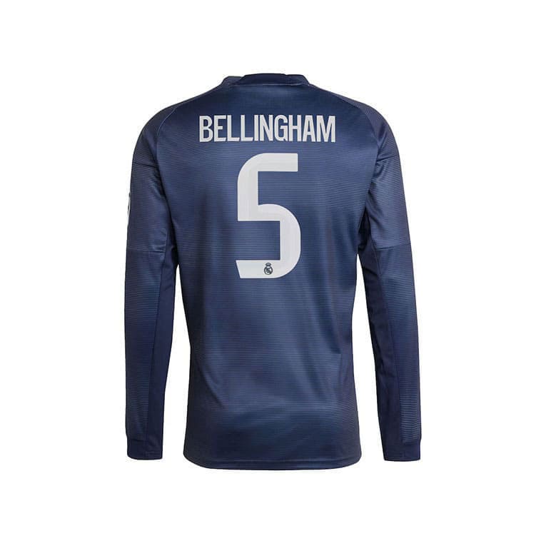 Maillot officiel Manches Longues Real Madrid Extérieur 2025/26 (Bellingham 5)