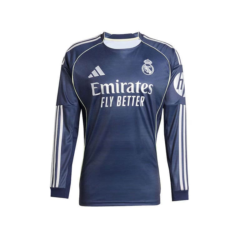 Maillot Real Madrid Extérieur Manches Longues 2025 2026