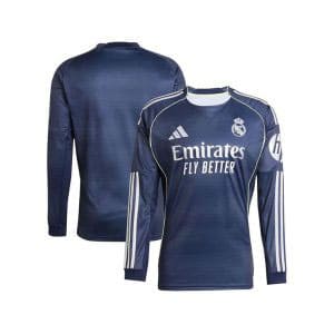 Maillot Real Madrid Extérieur Manches Longues 2025/2026