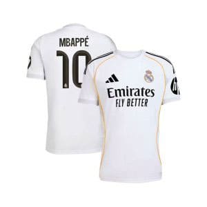 Maillot Real Madrid Domicile 2025/2026 (Mbappe 10)