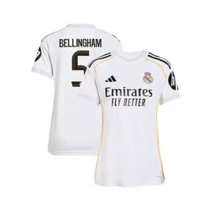 Maillot Real Madrid Domicile Femme 2025/2026 (Bellingham 5)