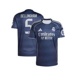 Maillot Real Madrid Extérieur 2025/2026 (Bellingham 5)