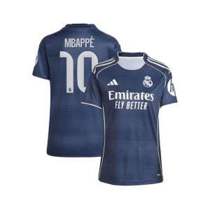 Maillot Real Madrid Extérieur Femme 2025/2026 (Mbappe 10)