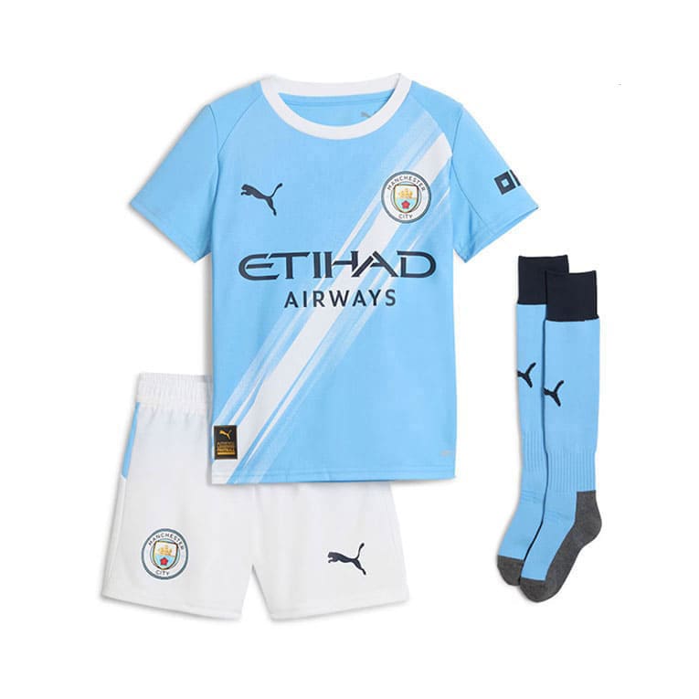 Maillot Kit Manchester City Domicile Enfant 2025/2026 – Image 2