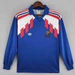 Maillot Rétro Manches Longues France Domicile 1990