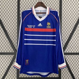 Maillot Rétro Manches Longues France Domicile 1998