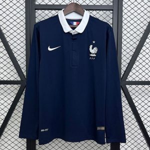 Maillot Rétro Manches Longues France Domicile 2014
