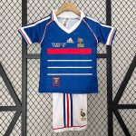Maillot Rétro Kit France Domicile Enfant 1998