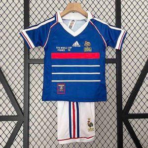 Maillot Rétro Kit France Domicile Enfant 1998