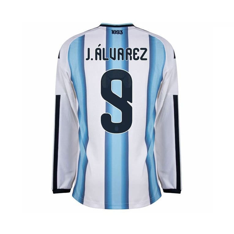Maillot Manches Longues Argentine Domicile 2026/27 (J. Alvarez 9) – Image 3