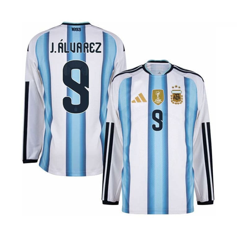 Maillot Manches Longues Argentine Domicile 2026/27 (J. Alvarez 9)