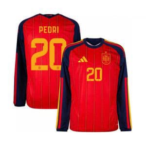 Maillot Manches Longues Espagne Domicile 2026/27 (Pedri 20)