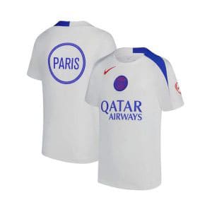 Maillot Entraînement PSG 2025/26 Blanc Bleu