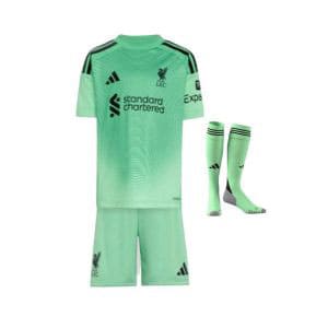 Maillot Kit Gardien Liverpool Extérieur Enfant 2025/26