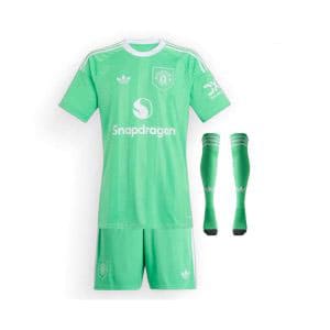 Maillot Kit Gardien Manchester United Enfant 2025/26 Vert