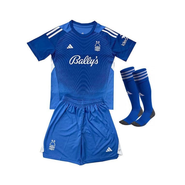 Maillot Kit Gardien Nottingham Forest Enfant 2025/26 Bleu