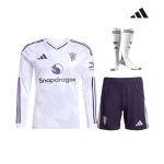 Maillot Kit Manchester United Extérieur Enfant ML 2025/2026