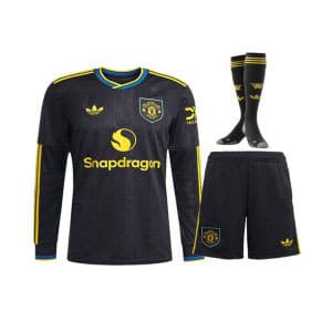 Maillot Kit Manchester United Third Enfant ML 2025/2026