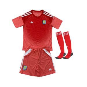 Maillot Kit Aston Villa Gardien Enfant Rouge 2025/2026