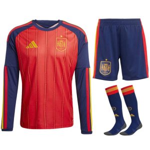 Maillot Kit Espagne Domicile Enfant Manches Longues 2026/2027