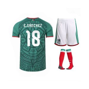 Maillot Kit Mexique Domicile Enfant 2026/2027 (E.Sanchez 18)