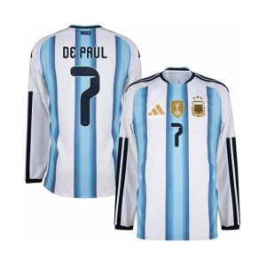 Maillot Manches Longues Argentine Domicile 2026/2027 (De Paul 7)