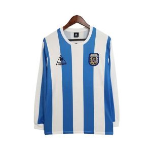 Maillot Rétro Manches Longues Argentine Domicile 1986