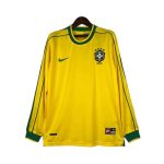 Maillot Rétro Manches Longues Bresil Domicile 1998