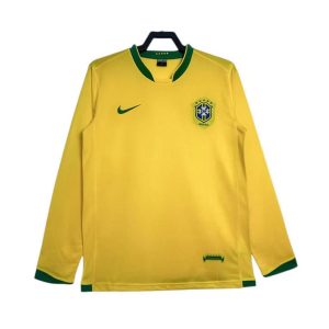 Maillot Rétro Manches Longues Bresil Domicile 2006