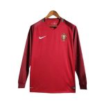 Maillot Rétro Manches Longues Portugal Domicile 2016
