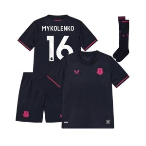Maillot Kit Everton Fourth Enfant 2025/2026 (Mykolenko 16)