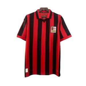 Maillot Rétro AC Milan 125 Ans Rouge Noir