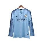 Maillot Rétro Manchester City Domicile Manches Longues 2018/2019