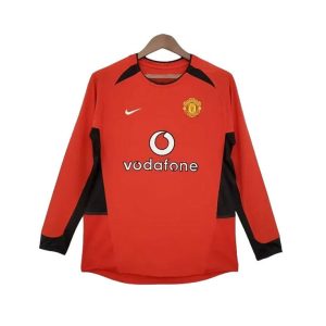 Maillot Rétro Manchester United Domicile Manches Longues 2002/2003