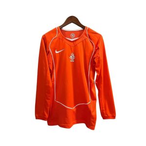 Maillot Rétro Pays-Bas Domicile Manches Longues 2004