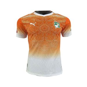 Maillot Training Ivory Coast 2026/2027 Orange Blanc