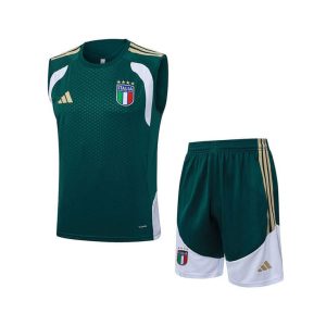 Ensemble Debardeur Italie 2026/2027 Vert Blanc