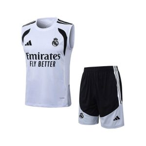 Ensemble Debardeur Real Madrid 2026/2027 Blanc Noir
