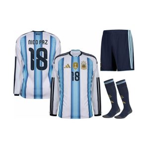 Maillot Kit Argentine Nico Paz Domicile 2026/2027 ML Homme