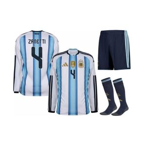 Maillot Kit Argentine Zanetti Domicile 2026/2027 ML Homme