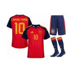 Maillot Kit Espagne Lamine Yamal 10 Domicile 2026/2027 Homme
