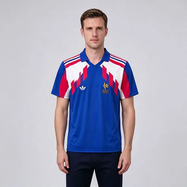 Maillot Rétro France Domicile 1990