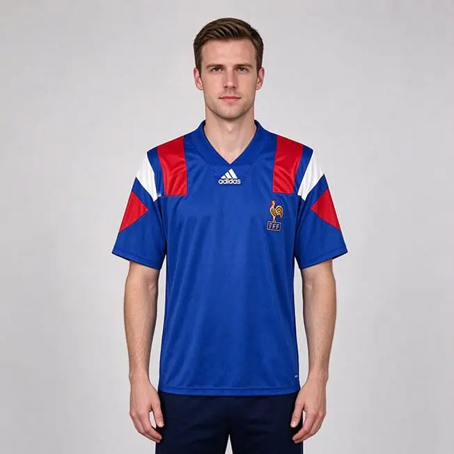 Maillot Rétro France Domicile 1992